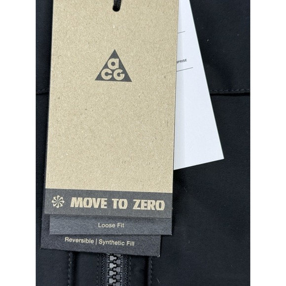 Nike ACG Skull Peak PrimaLoft Reversible Vest Lightweight Black Purple Mens Sz L - Picture 5 of 12